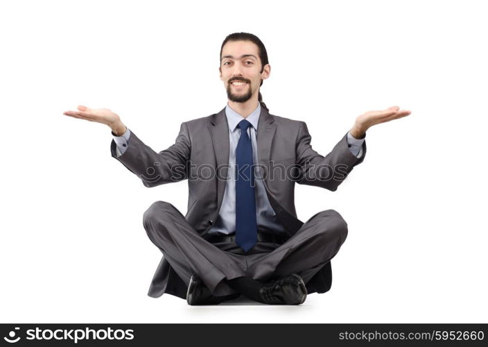 Businessman isolated on the white background