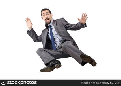 Businessman isolated on the white background