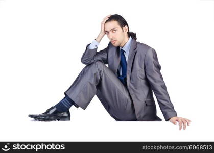 Businessman isolated on the white background