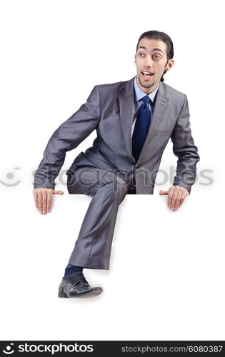 Businessman isolated on the white background