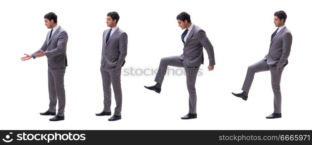 Businessman isolated on the white background