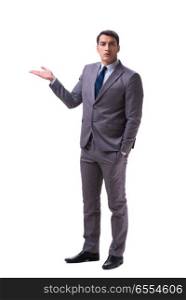 Businessman isolated on white background