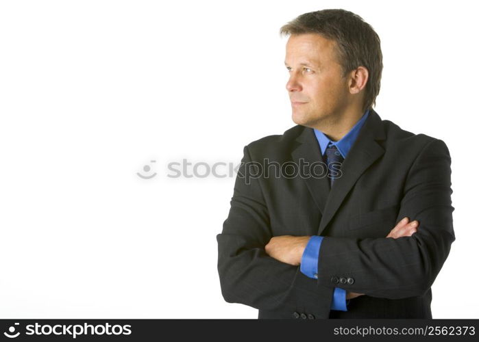 Businessman Looking Sideways