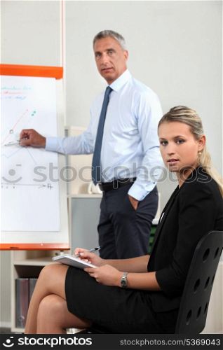 Businessman making a presentation
