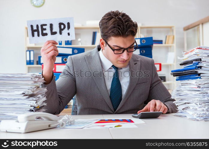 Businessman missing deadlines due to excessive work