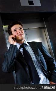 Businessman on a mobile phone