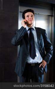 Businessman on a mobile phone