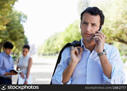 Businessman on Cell Phone