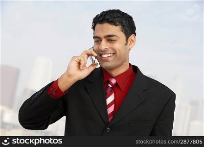 Businessman on Cell Phone