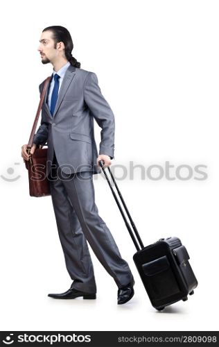 Businessman on his travel days