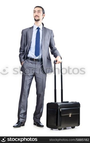 Businessman on his travel days