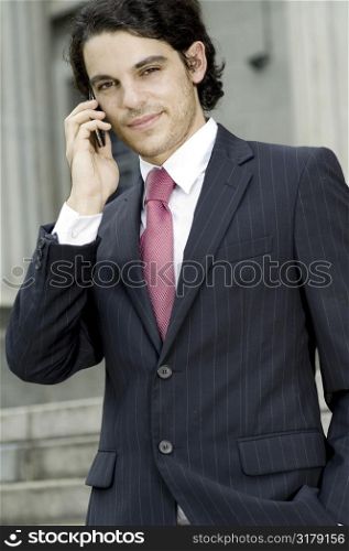 Businessman On Phone