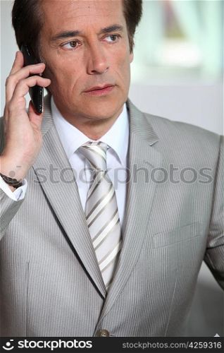 businessman on the phone