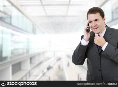 businessman on the phone at the office