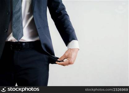 Businessman pickpocket with no money