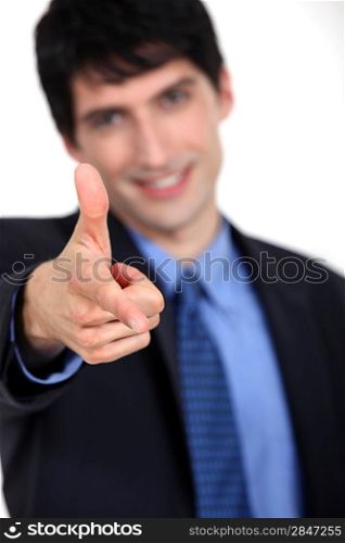 businessman pointing at you