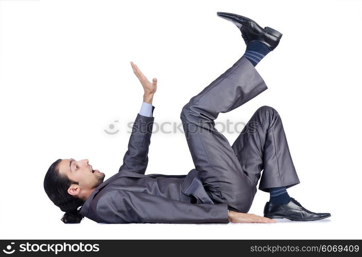 Businessman posing for conceptual photo