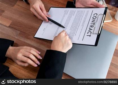 Businessman review agreement document before signing contract. Reading carefully to ensure trade deal align with business goals. Professionalism for business decision making concept. Jubilant. Businessman review agreement document before signing contract. Jubilant