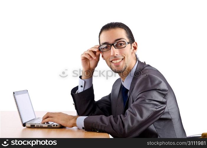 Businessman sitting at the desk