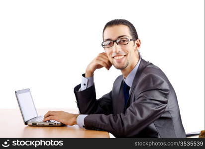 Businessman sitting at the desk