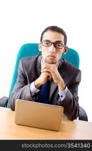 Businessman sitting at the desk