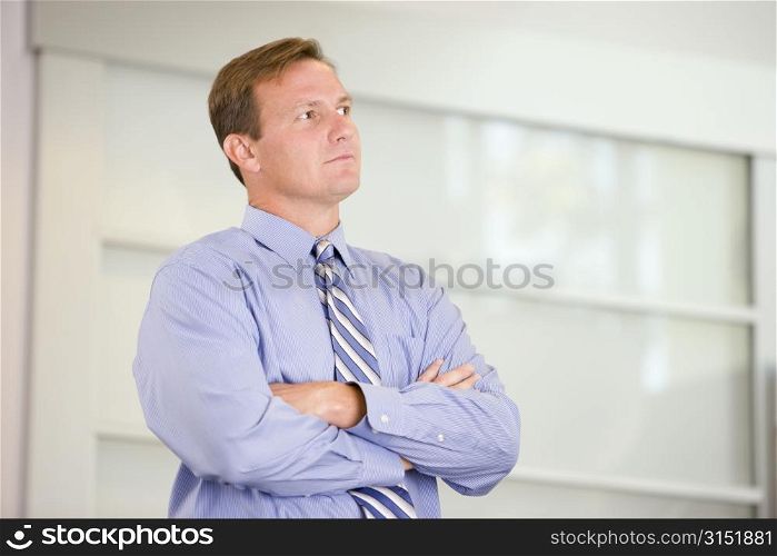 Businessman standing indoors