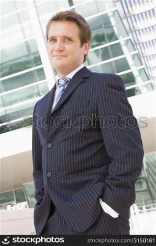Businessman standing outdoors