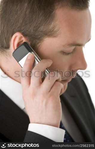 Businessman Talking On Mobile Phone