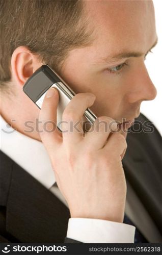 Businessman Talking On Mobile Phone