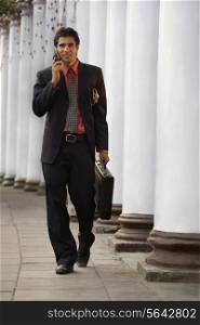 Businessman talking on the mobile phone