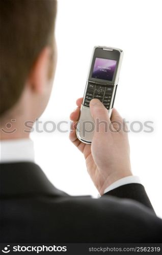 Businessman Text Messaging