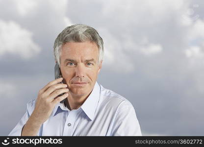 Businessman Using Cell Phone