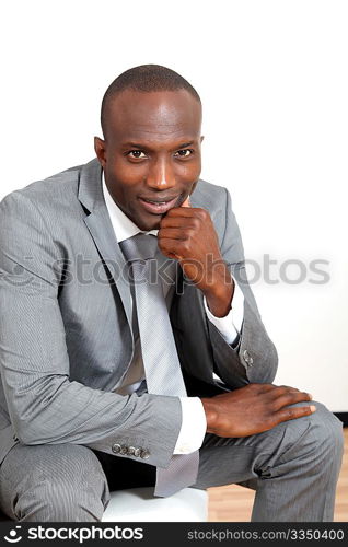 Businessman waiting for an interview