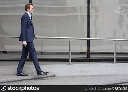 Businessman walking