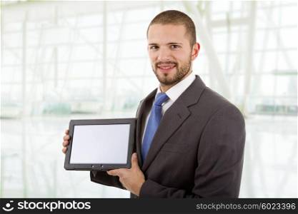 businessman with a tablet pc, at the