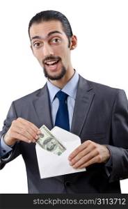 Businessman with american dollars