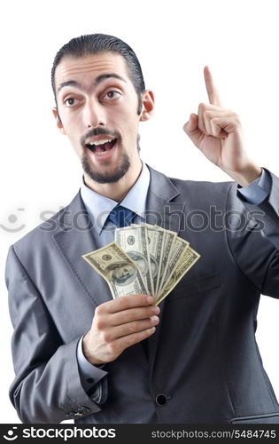 Businessman with american dollars