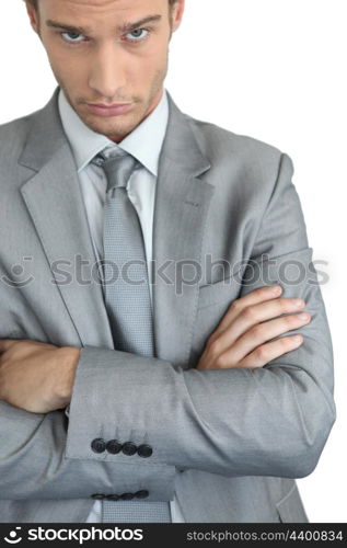 Businessman with arms crossed