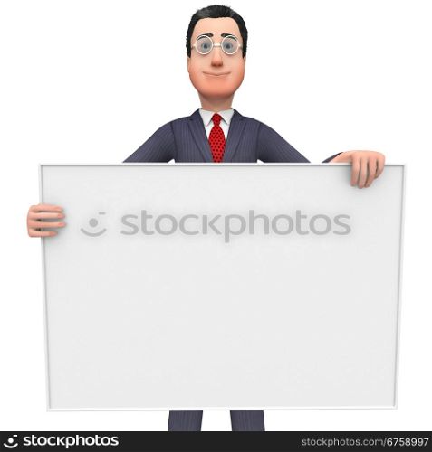 Businessman With Copyscpace Indicating Empty Space And Professional