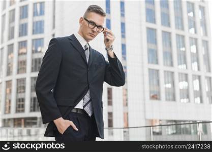 businessman with glasses