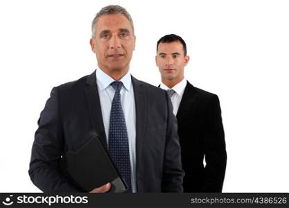 Businessman with his assistant