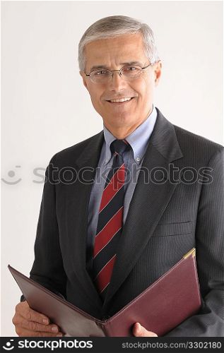 Businessman with Leather Folder