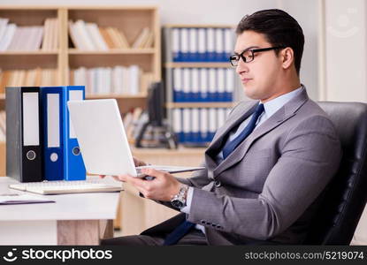 Businessman working in the office