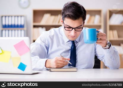 Businessman working in the office