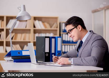 Businessman working in the office