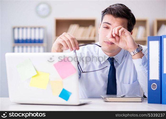 Businessman working in the office