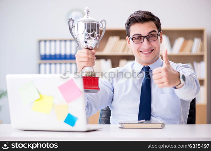 Businessman working in the office