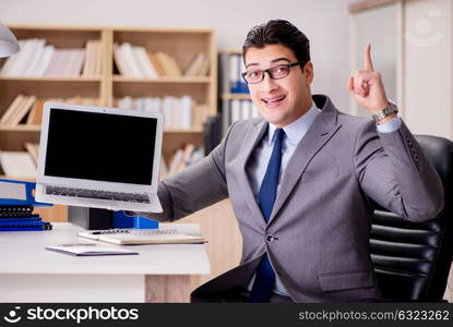 Businessman working in the office