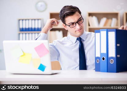 Businessman working in the office