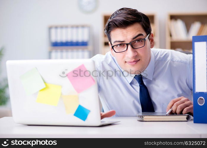 Businessman working in the office